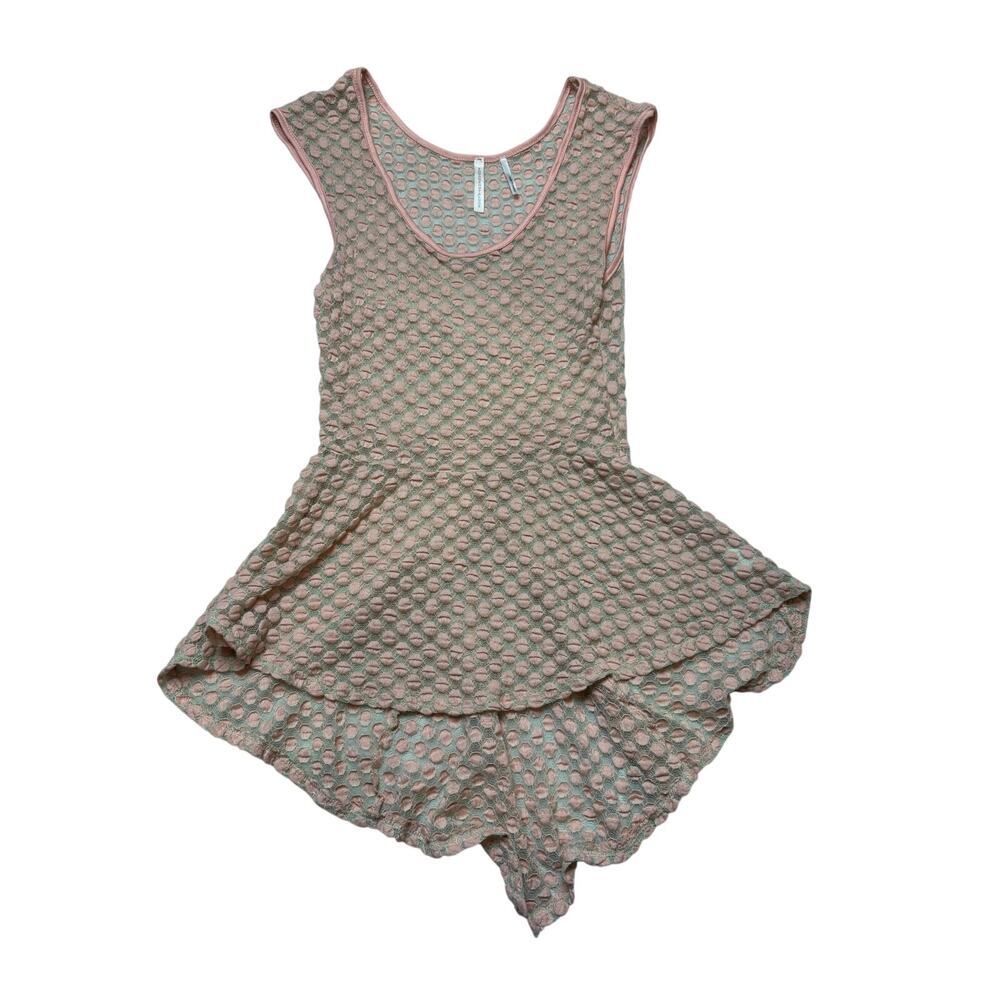 You Are Not Alone Peplum Top SZ SM